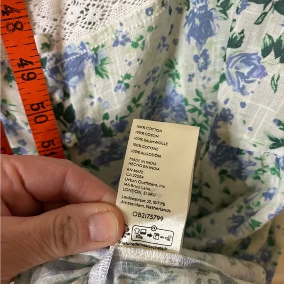 NWOT Free People Alessia Printed Mini Floral Dress Size Medium - Picture 11 of 13